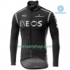 Fietskleding (Fietsshirt Lange Mouw + Lange Koersbroek) 2020 TEAM INEOS N002 Winter Thermal Fleece